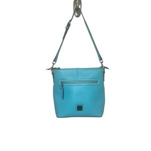 Classic Dooney & Bourke Blue Pebble Leather Crossbody Shoulder Bag